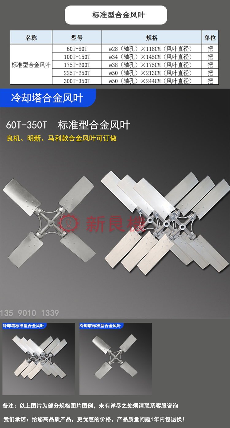 鋁合金風機規格